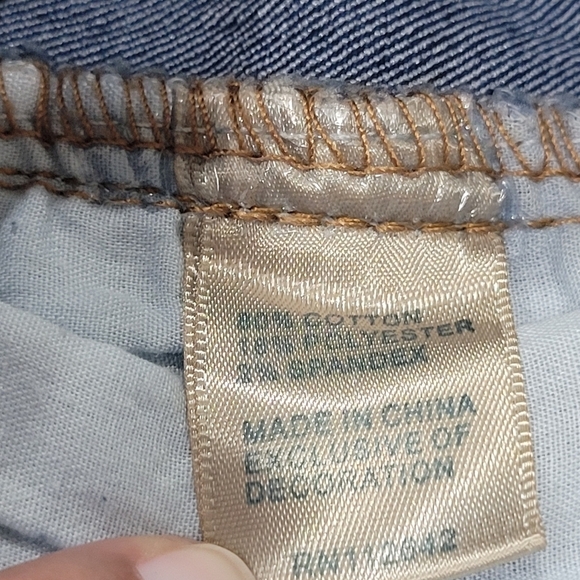 Blue Savvy Sz 16 Beaded Embellished Bermuda Shorts - Picture 5 of 7